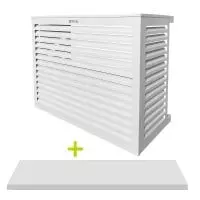 DECOCLIM® - ALU - Wit - maat S met onderkant Airconditioning doos