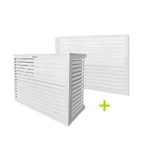 DECOCLIM® - ALU - Blanco - talla M con parte trasera caja insonorizante bomba de calor