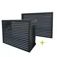 DECOCLIM® - ALU - Wit - maat L met achterzijde Goedkope bescherming tegen airconditioning