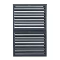 DECOCLIM - ALU - Anthracite (RAL 7016) - Taille L Modèle double Cache groupe exterieur clim