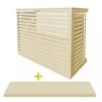 DECOCLIM - ALU - Light ivory (RAL 1015) - Size S with underside Air conditioning trunk