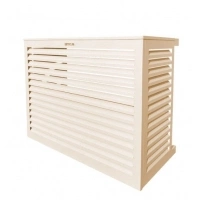 DECOCLIM - ALU - Cream white (RAL 9001) - Size S heat pump soundproofing box