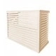 DECOCLIM - ALU - Cream white (RAL 9001) - Size S heat pump soundproofing box