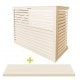 DECOCLIM - ALU - Cream white (RAL 9001) - Size M with underside Cheap soundproof air conditioning formwork