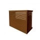 DECOCLIM - ALU - Clay brown (RAL 8003) - Size S Cheap outdoor air conditioning protection