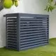 gray black anthracite exterior air conditioning cover