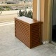 DECOCLIM - ALU - Clay brown (RAL 8003) - Size S Cheap outdoor air conditioning protection