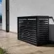 DECOCLIM - ALU - Dark black (RAL 9005) - Size S Air conditioning trunk