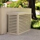 DECOCLIM - ALU - Light ivory (RAL 1015) - Size S air conditioning compressor cover