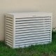 DECOCLIM - ALU - Light ivory (RAL 1015) - Size S air conditioning compressor cover