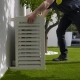 DECOCLIM - ALU - Crèmewit (RAL 9001) - Maat S geluidsisolatiebox voor warmtepompen