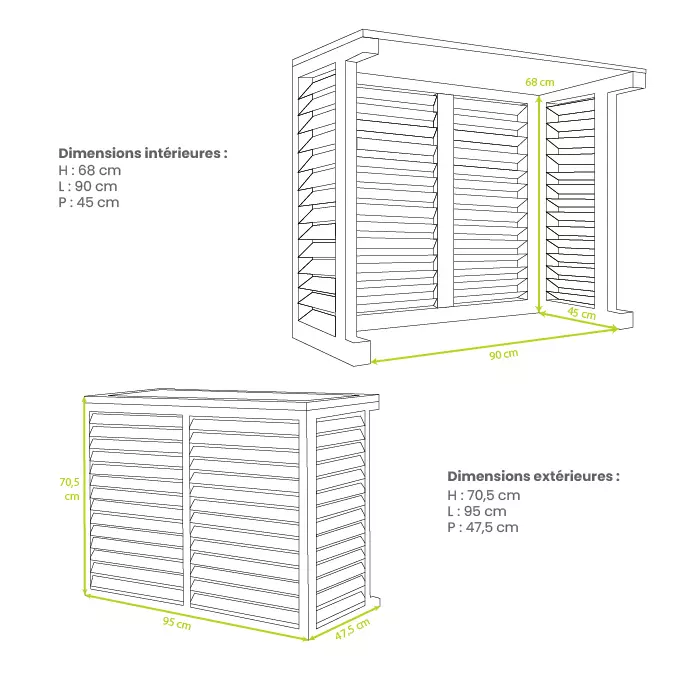 goedkope houten airconditioning hoes