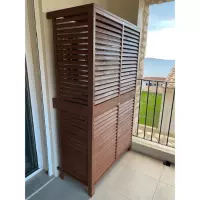 DECOCLIM® - HOUT - maat S Dubbel model Zwembad warmtepompafdekking