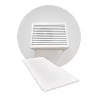 Face de dessous seule - ALU - Blanc (RAL 9010) - Taille S cache dessous de clim exterieur pas cher blanc