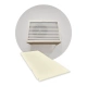 Bottom side only - ALU - Light ivory (RAL 1015) - Size S cheap white exterior air conditioning base cover