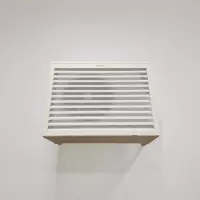 Bottom side only - ALU - Light ivory (RAL 1015) - Size S cheap white exterior air conditioning base cover