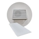 Bottom side only - ALU - Light gray (RAL 7035) - Size S cheap white exterior air conditioning base cover