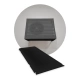 Bottom side only - ALU - Dark black (RAL 9005) - Size S cheap white exterior air conditioning base cover