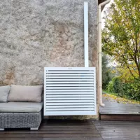 DECOCLIM® - ALU - Bianco - taglia L copertura economica per pompa di calore