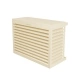 DECOCLIM - ALU - Light ivory (RAL 1015) - Size S air conditioning compressor cover