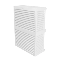 DECOCLIM - ALU - Blanc (RAL 9010) - Taille S Modèle double Cache moteur clim