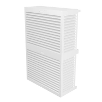 DECOCLIM® - ALU - White - size M Double model Cover for outdoor air conditioning