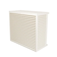 DECOCLIM - ALU - Cream white (RAL 9001) - Size XL Air conditioner protection