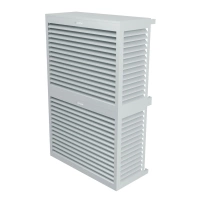 DECOCLIM - ALU - Gris claro (RAL 7035) - Talla M Modelo doble Cobertura para aire acondicionado exterior