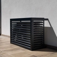 DECOCLIM - ALU - Dark black (RAL 9005) - Size S Air conditioning trunk