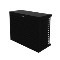 DECOCLIM - ALU - Dark black (RAL 9005) - Size M Cheap outdoor air conditioning protection