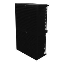 DECOCLIM - ALU - Dark black (RAL 9005) - Size L Double model Air conditioning exterior unit cover