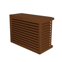 DECOCLIM - ALU - Clay brown (RAL 8003) - Size S Cheap outdoor air conditioning protection