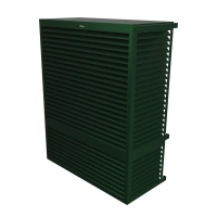 DECOCLIM - ALU - Verde muschio (RAL 6005) - Taglia XXL Copertura discreta della pompa di calore verde muschio