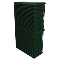 DECOCLIM - ALU - Moss green (RAL 6005) - Size XL - Double model Double top heat pump cover model