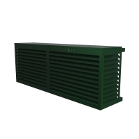 DECOCLIM - ALU - Moss green (RAL 6005) - Size S - Double side model Double large aluminum air conditioning cover