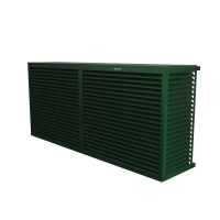 DECOCLIM - ALU - Moss green (RAL 6005) - Size XL - Double side model Moss green air conditioning cover ideal for garden