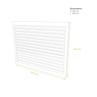 Nur Rückseite – ALU – Moosgrün (RAL 6005) – Größe M Attraktive Aluminium-Klimaanlagenabdeckung auf der Rückseite