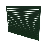 Solo lato posteriore - ALU - Verde muschio (RAL 6005) - Taglia XL Pannello posteriore copertura pompa di calore in alluminio verde