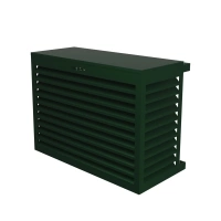 DECOCLIM - ALU - Moss green (RAL 6005) - Size S Moss green air conditioning cover for garden