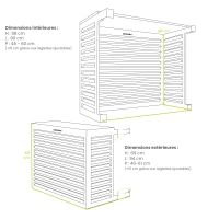 gray black anthracite exterior air conditioning cover