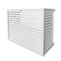 DECOCLIM® - ALU - Blanc (RAL 9010) - Taille L cache pompe a chaleur pas cher