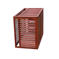 DECOCLIM® - BOIS - taille S avec face arrière Coffrage clim exterieur