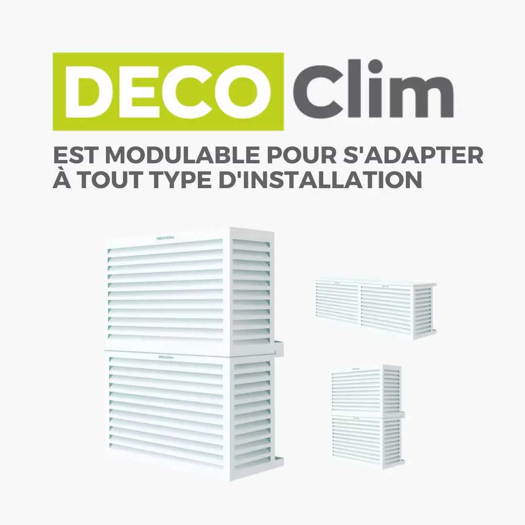 modulable pour cache clim de grande taille