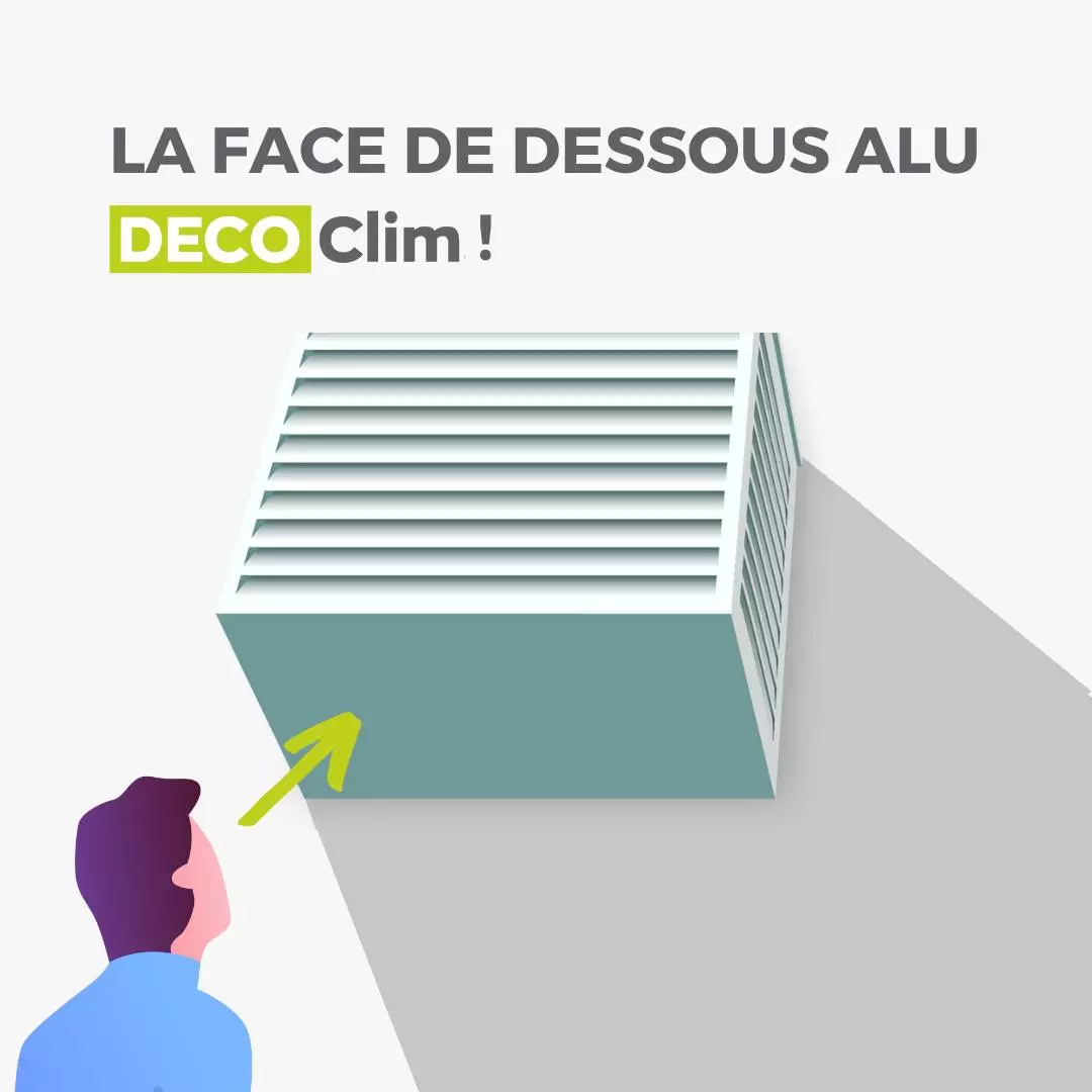 cacher le dessous clim suspendue en hauteur